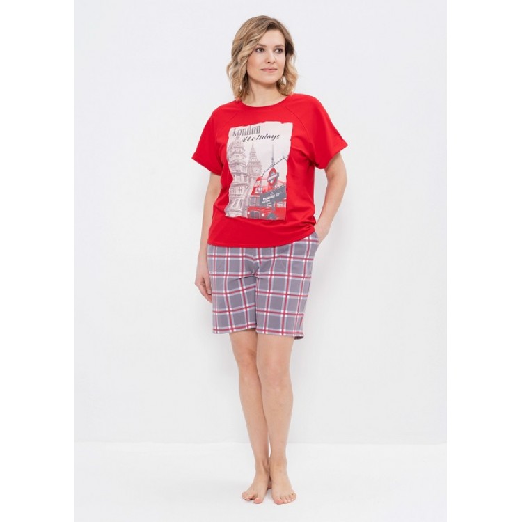 Женская пижама с шортами 1252, Cleo