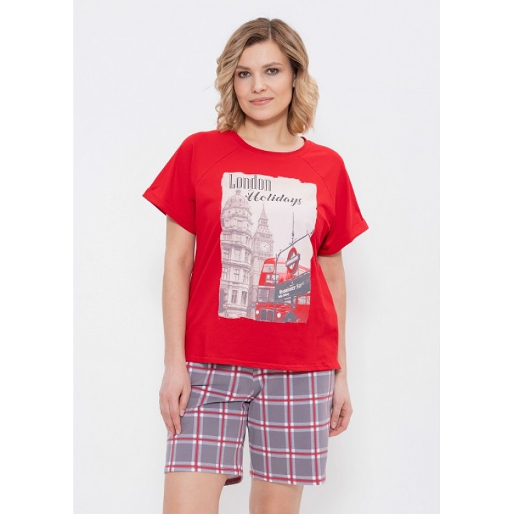 Женская пижама с шортами 1252, Cleo