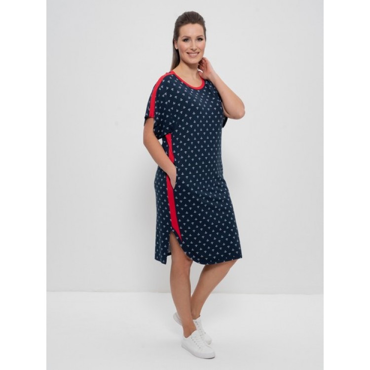 Туника женская 1258 blue, Cleo