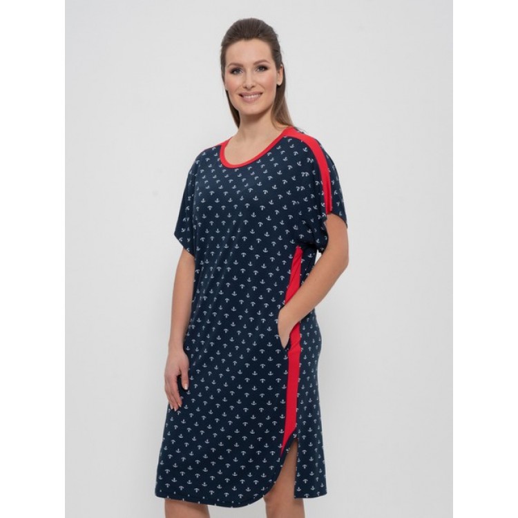 Туника женская 1258 blue, Cleo