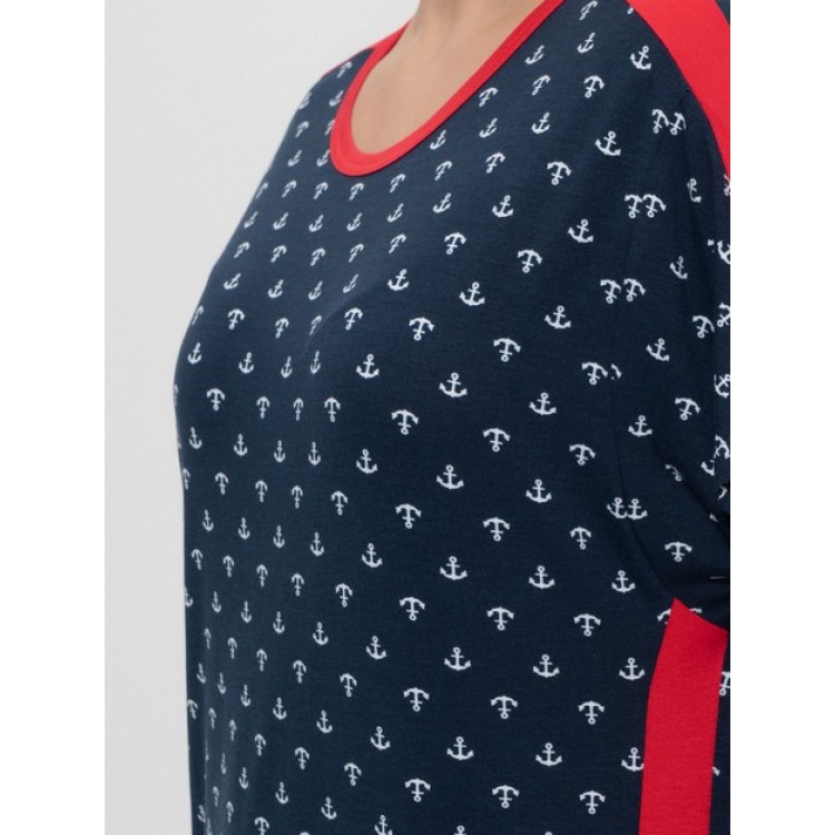 Туника женская 1258 blue, Cleo