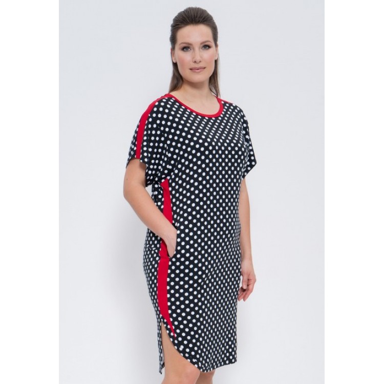 Туника женская 1258 black, Cleo