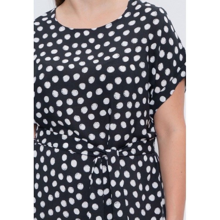 Платье женское длинное штапельное 1259 black, Cleo