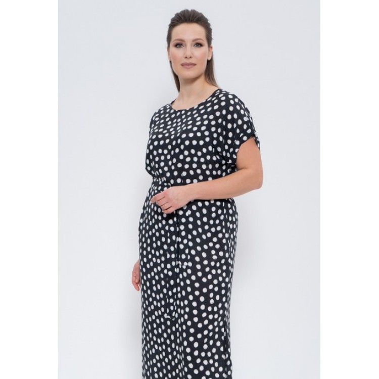 Платье женское длинное штапельное 1259 black, Cleo