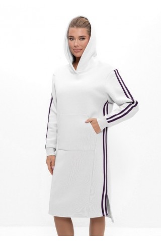 Платье женское спортивное 1295 белый, Cleo