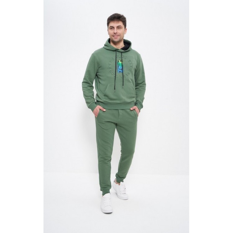 Костюм мужской спортивный 1506 хаки, Cleo