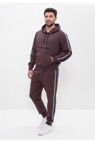 Костюм мужской спортивный 1501 сливовый, Cleo