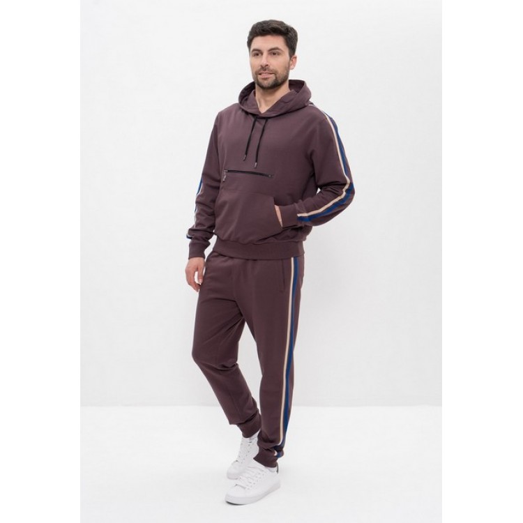 Костюм мужской спортивный 1501 сливовый, Cleo