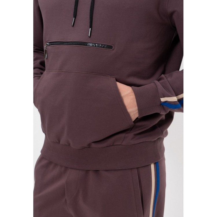 Костюм мужской спортивный 1501 сливовый, Cleo