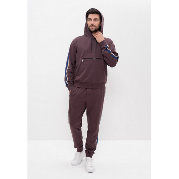 Костюм мужской спортивный 1501 сливовый, Cleo