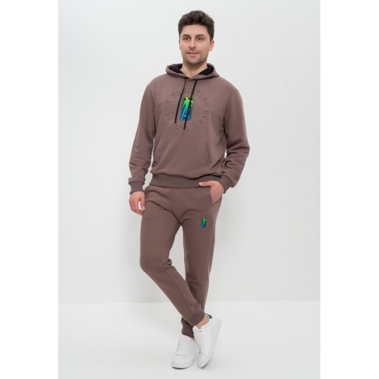 Костюм мужской спортивный 1506 кофейный, Cleo