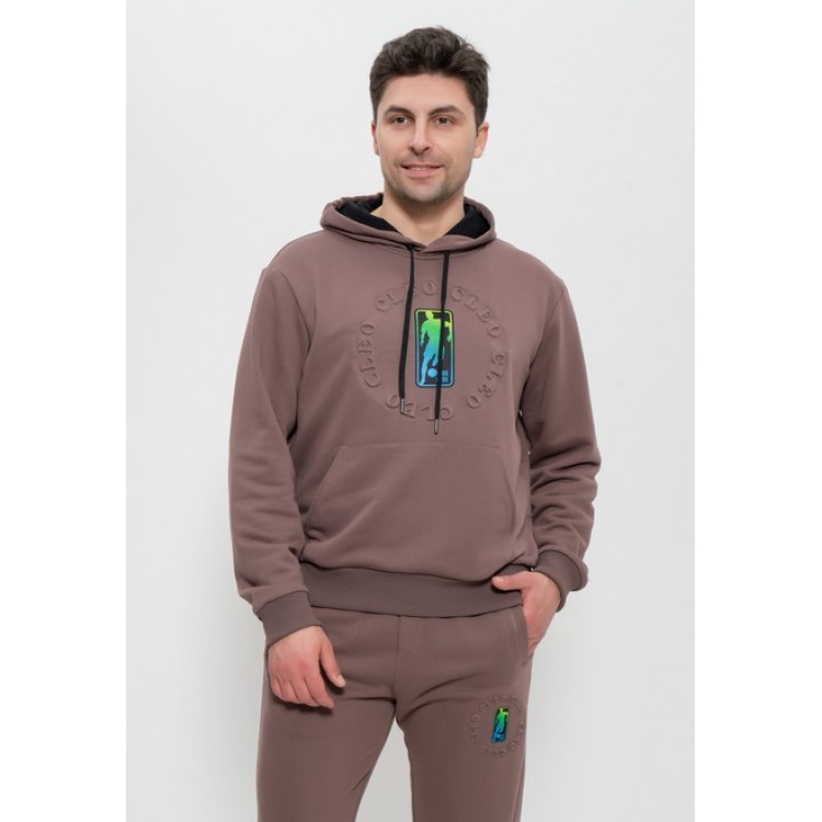 Костюм мужской спортивный 1506 кофейный, Cleo