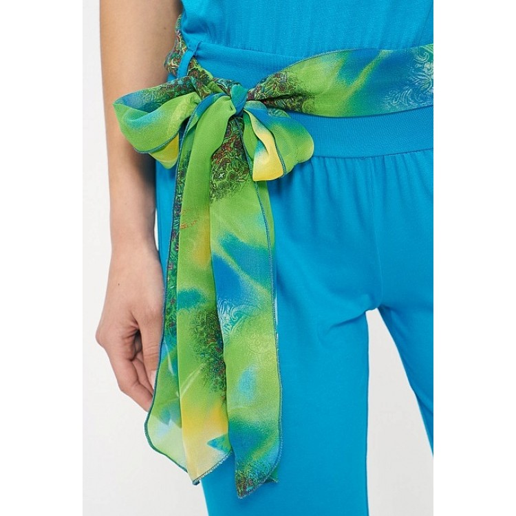 Летний женский комбинезон с брюками 275-turquoise, Cleo