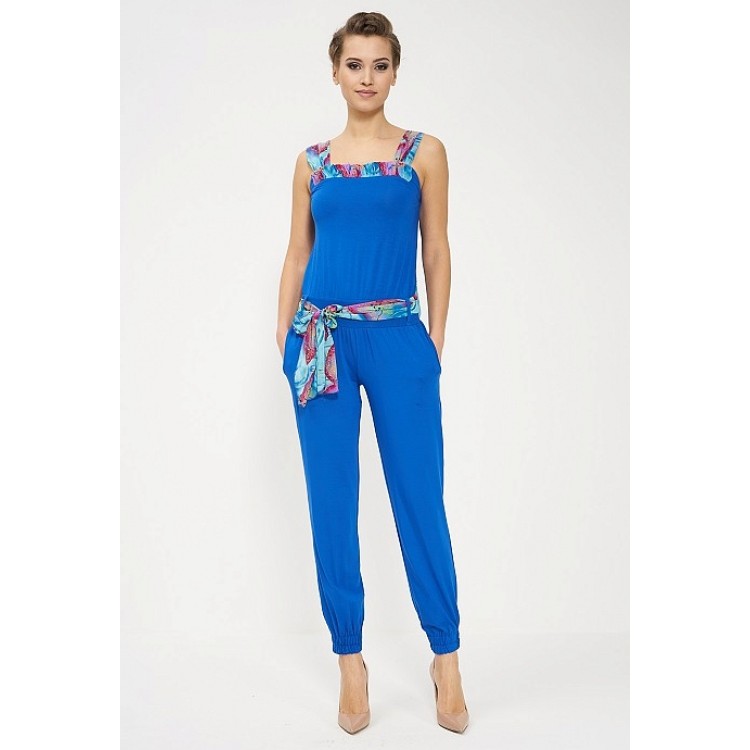 Летний женский комбинезон с брюками 275-cornflower, Cleo