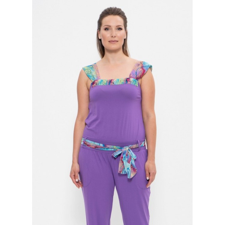 Летний женский комбинезон с брюками 275-lilac, Cleo