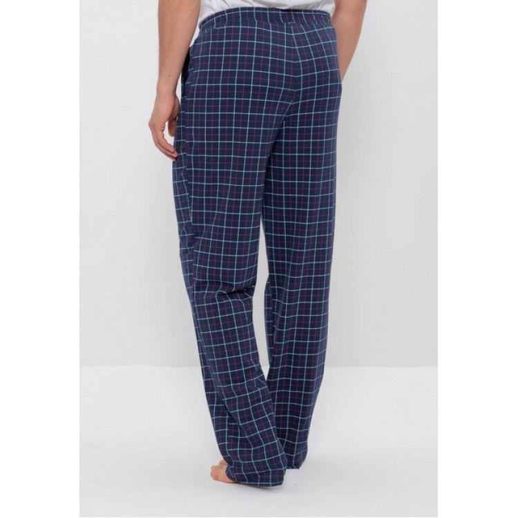 Мужские домашние брюки из хлопка 33-blue/white, Cleo