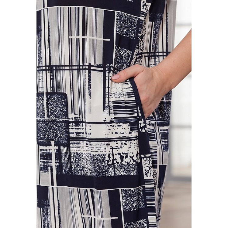 Летнее платье для дома и отдыха  429-blue kvadrat, Cleo