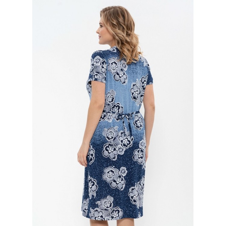 Женский халат из вискозы 443-azure/blue, Cleo
