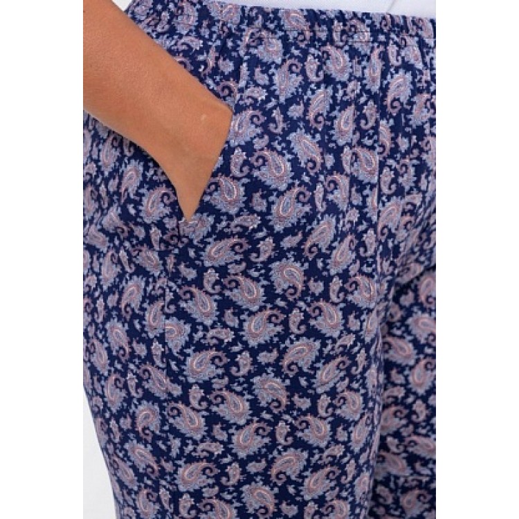 Женские домашние брюки 494-blue/tea rose, Cleo