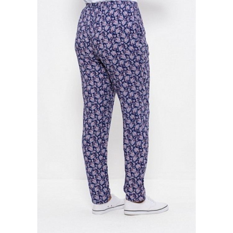 Женские домашние брюки 494-blue/tea rose, Cleo