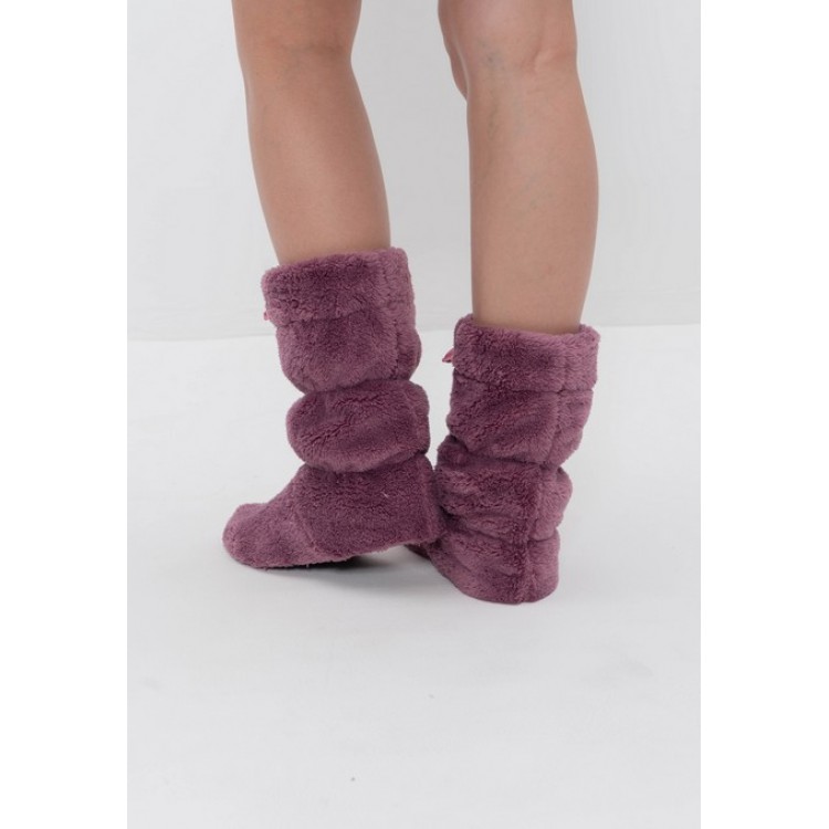 Сапоги для дома из велсофта 6-1246 plum, Cleo Сапоги для дома из велсофта 6-1246 plum, Cleo