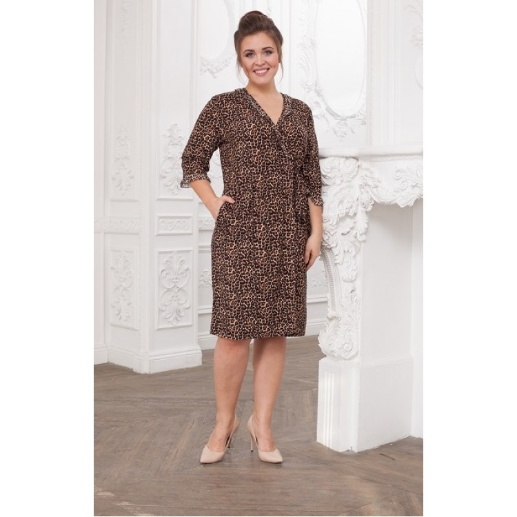 Женский трикотажный халат 638-104, Cleo