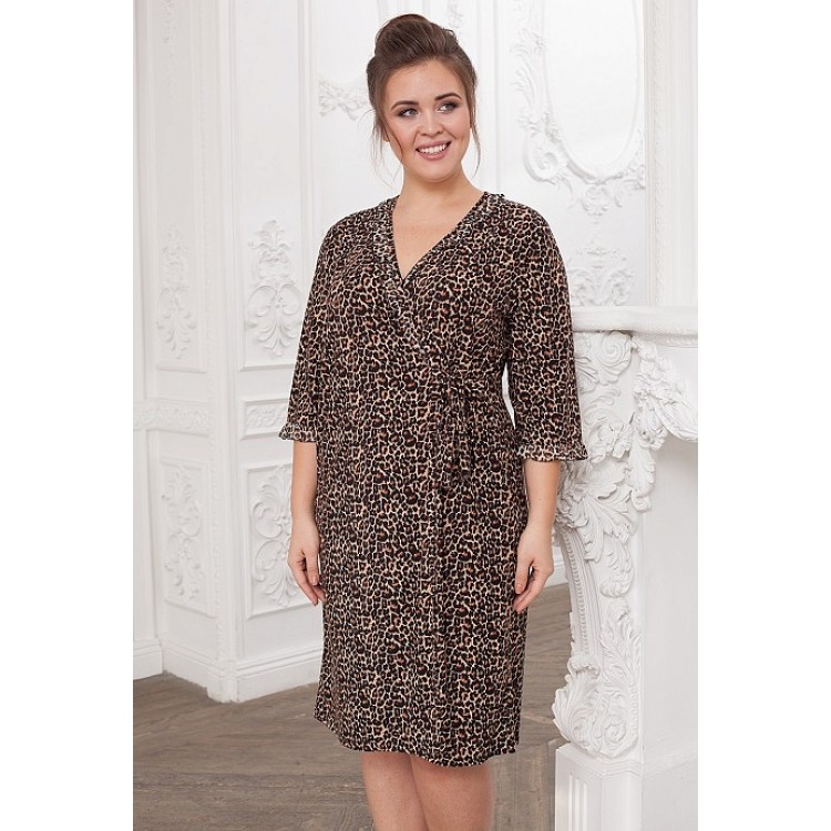 Женский трикотажный халат 638-104, Cleo