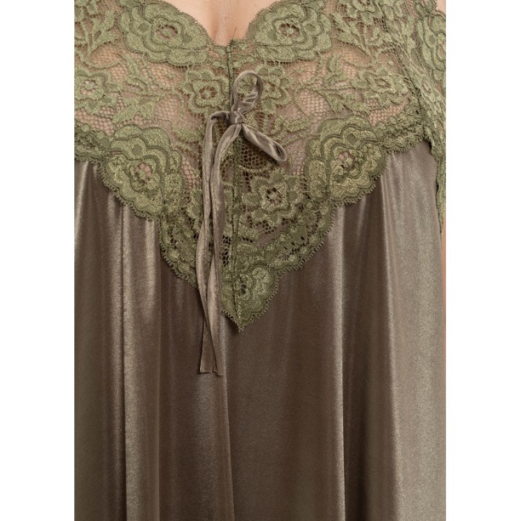 Женская трикотажная сорочка 6600-khaki, Cleo