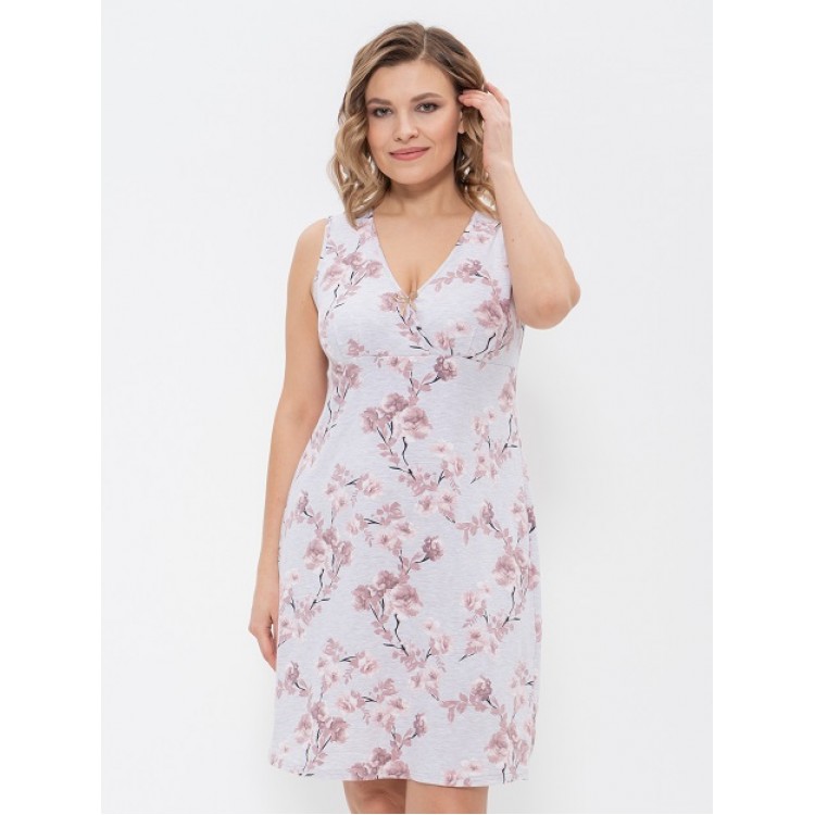 Женская хлопковая сорочка 683 beige, Cleo