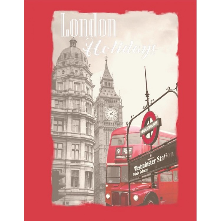 Женская хлопковая пижама с брюками 729-red London, Cleo