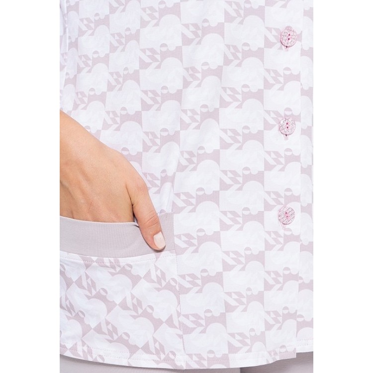 Женская хлопковая пижама с брюками 763-beige, Cleo
