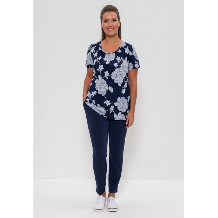 Женский костюм из вискозы с брюками 777-blue, Cleo