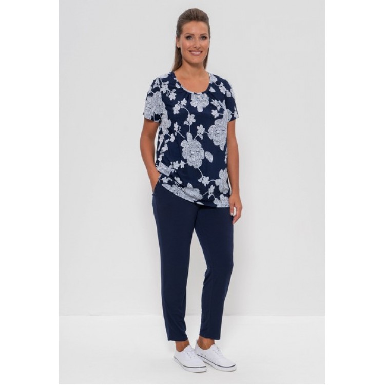 Женский костюм из вискозы с брюками 777-blue, Cleo