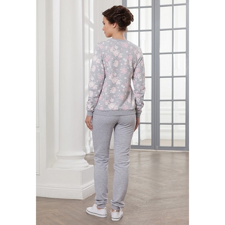 Серый женский костюм для дома и отдыха 789-gray, Cleo
