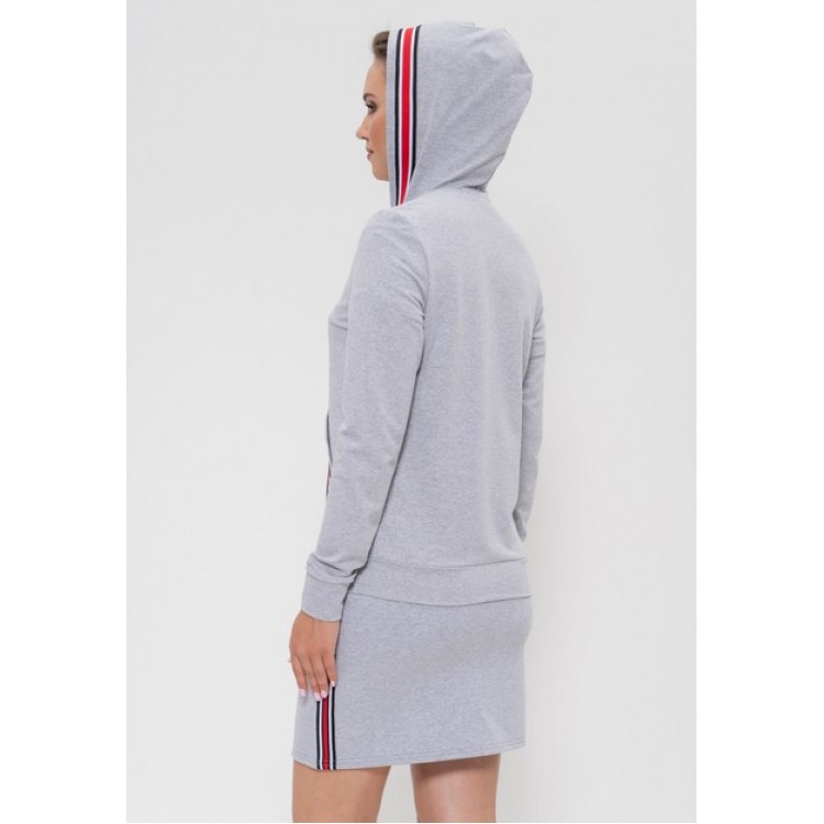 Толстовка женская с капюшоном 80-grey, Cleo