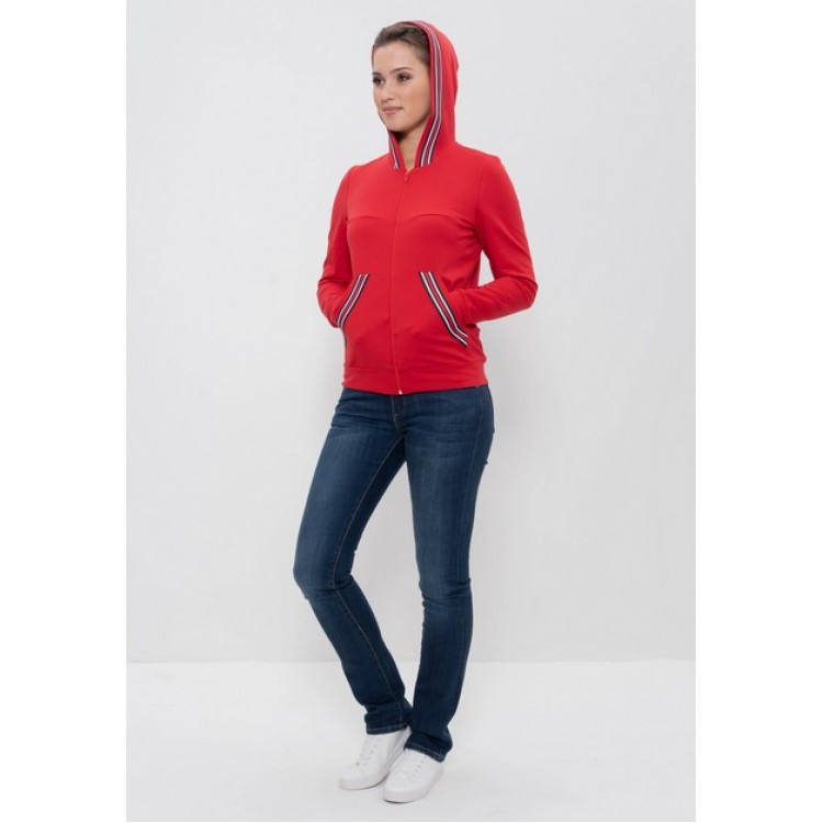Толстовка женская с капюшоном 80-red, Cleo