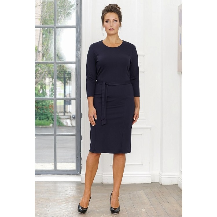 Женское платье из вискозы 826-dark blue, Cleo