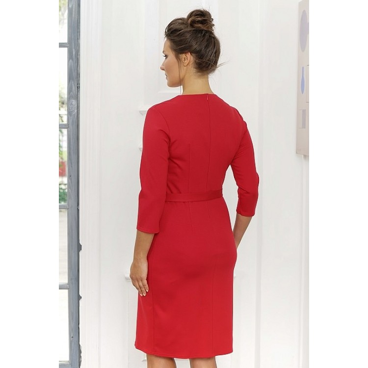 Женское платье из вискозы 826-red, Cleo