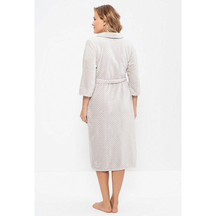 Длинный женский халат 858-1-beige, Cleo