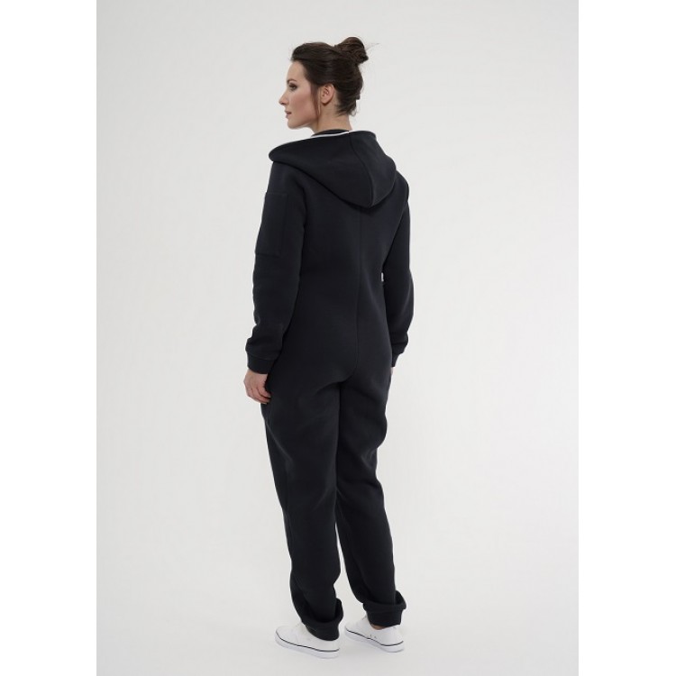 Утепленный женский комбинезон 860-black, Cleo