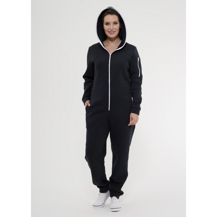 Утепленный женский комбинезон 860-black, Cleo