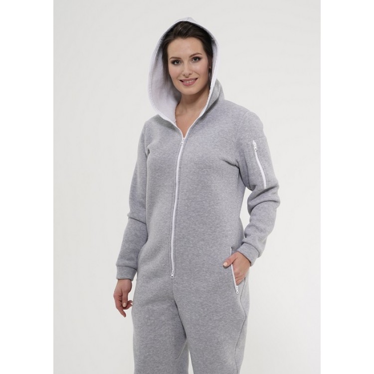 Утепленный женский комбинезон 860-gray, Cleo Утепленный женский комбинезон 860-gray, Cleo