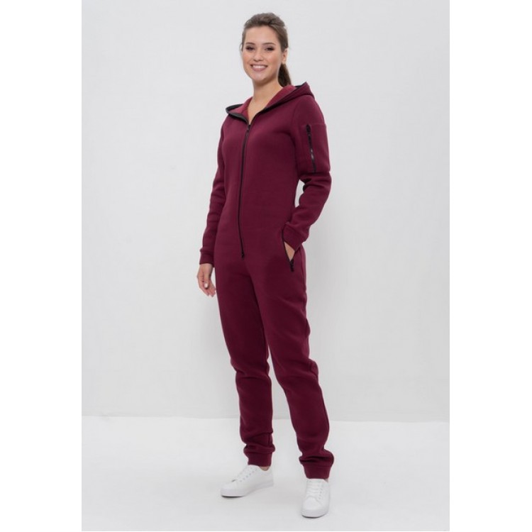 Утепленный женский комбинезон 860-bordo, Cleo