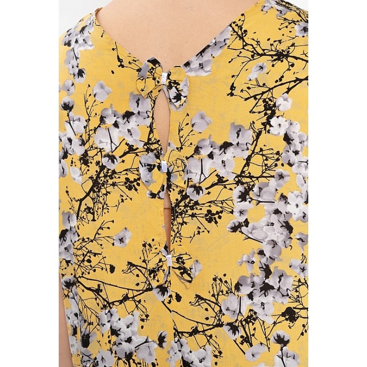 Летняя женская туника из вискозы 880-yellow, Cleo