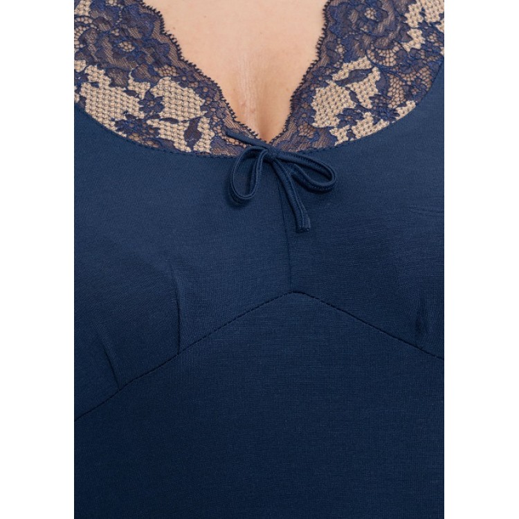 Женская сорочка из вискозы 892-blue/gold, Cleo