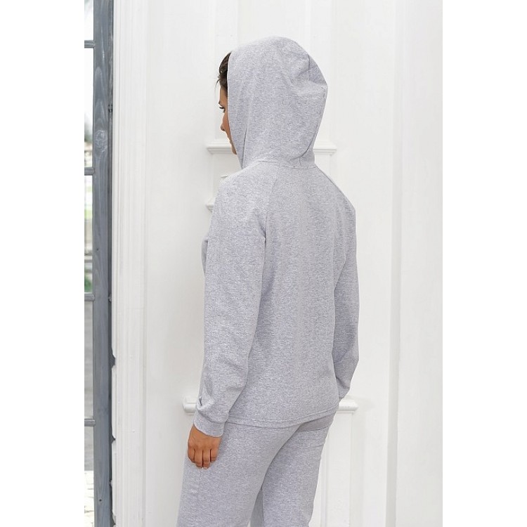 Женский костюм из хлопка с брюками 903-gray, Cleo