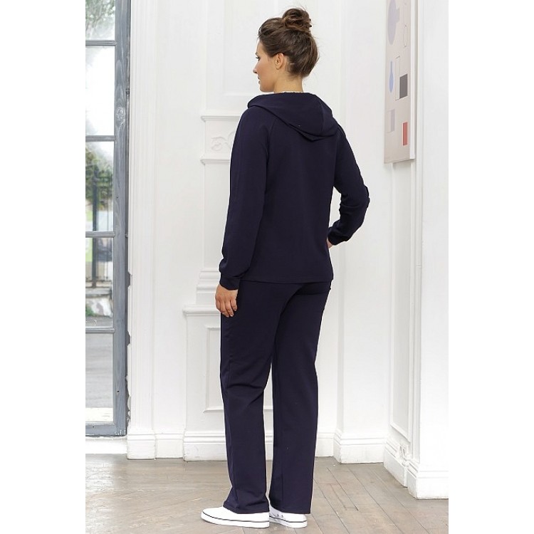 Женский костюм из хлопка с брюками 903-blue, Cleo