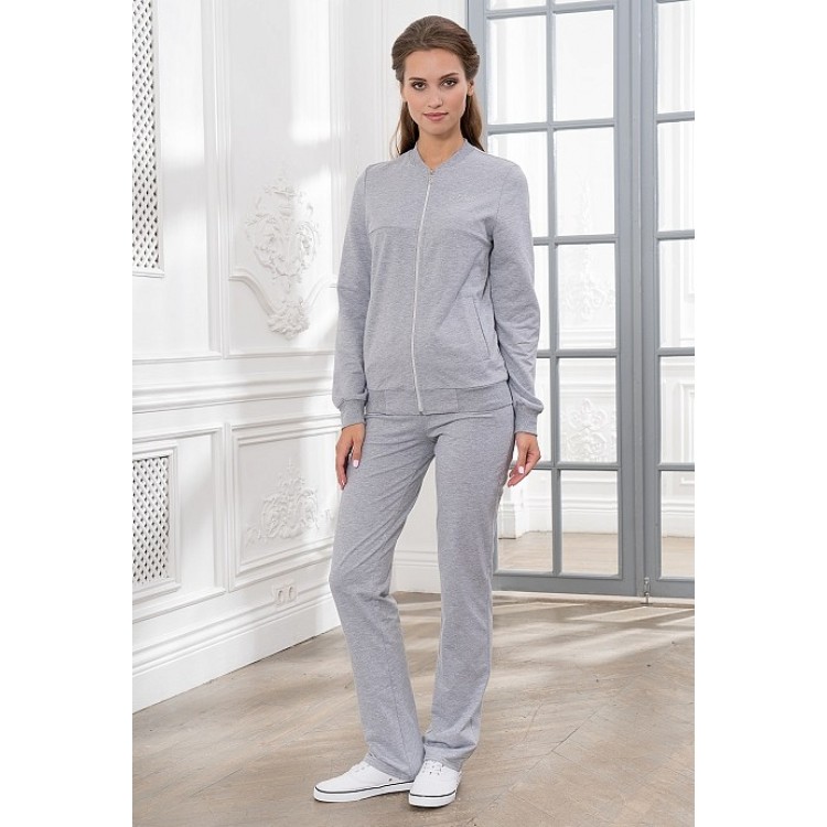 Серый женский спортивный костюм 909-gray, Cleo