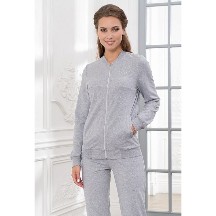Серый женский спортивный костюм 909-gray, Cleo