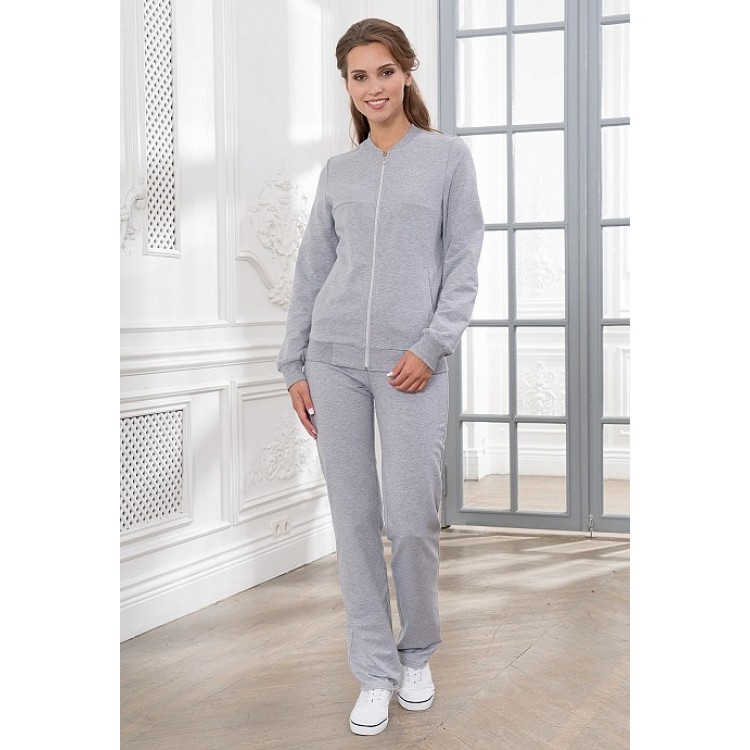 Серый женский спортивный костюм 909-gray, Cleo
